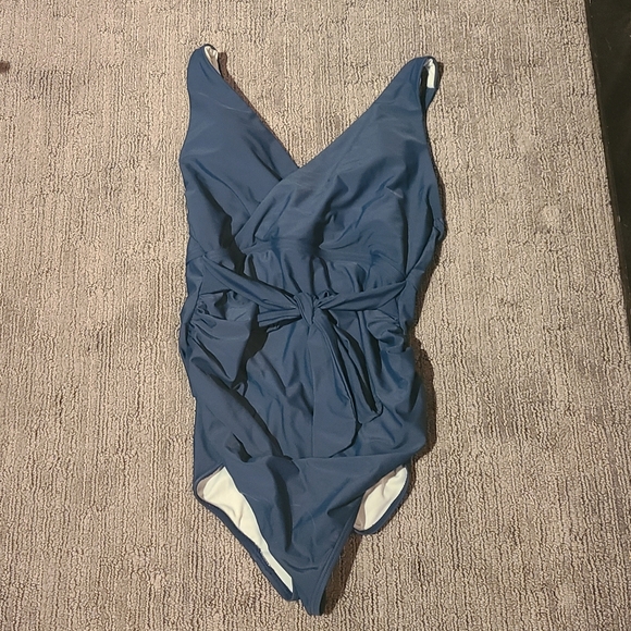 Pink Blush Maternity Swimsuit - Picture 2 of 5